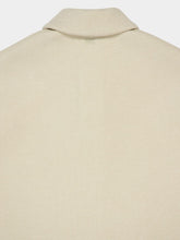 Ami Paris Sand Ami Cropped Wool-Viscose Polo