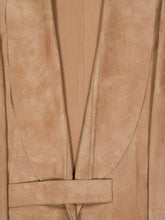 Fendi Light Brown Suede Wrap Coat