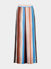 Fendi Multicolour Striped Silk Trousers