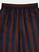 Fendi Pequin Stripes Silk Wide-Leg Trousers