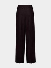 Fendi Dark Purple Wool Trousers
