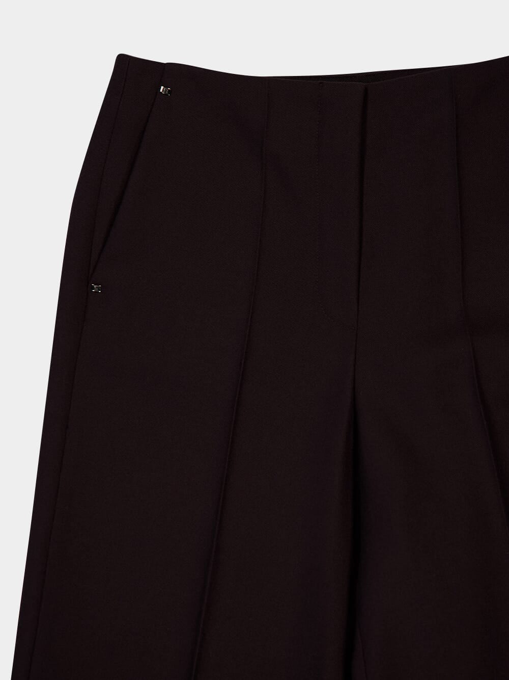 Dark Purple Wool Trousers