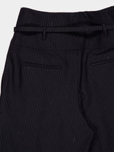 Fendi Navy Blue Pinstriped Wool Trousers