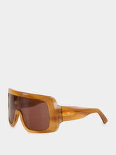 Emmanuelle Khanh Brown Freedom Oversized Sunglasses