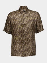 Fendi Brown FF Silk Shirt