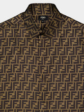 Fendi Brown FF Silk Shirt