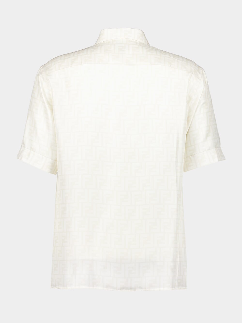 White FF Silk Shirt