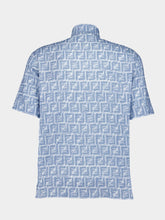 Fendi Blue FF Linen Shirt