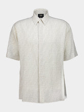 Fendi Beige FF Linen Boxy Shirt