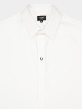 Fendi White Cotton Boxy Fit Short Sleeve Shirt