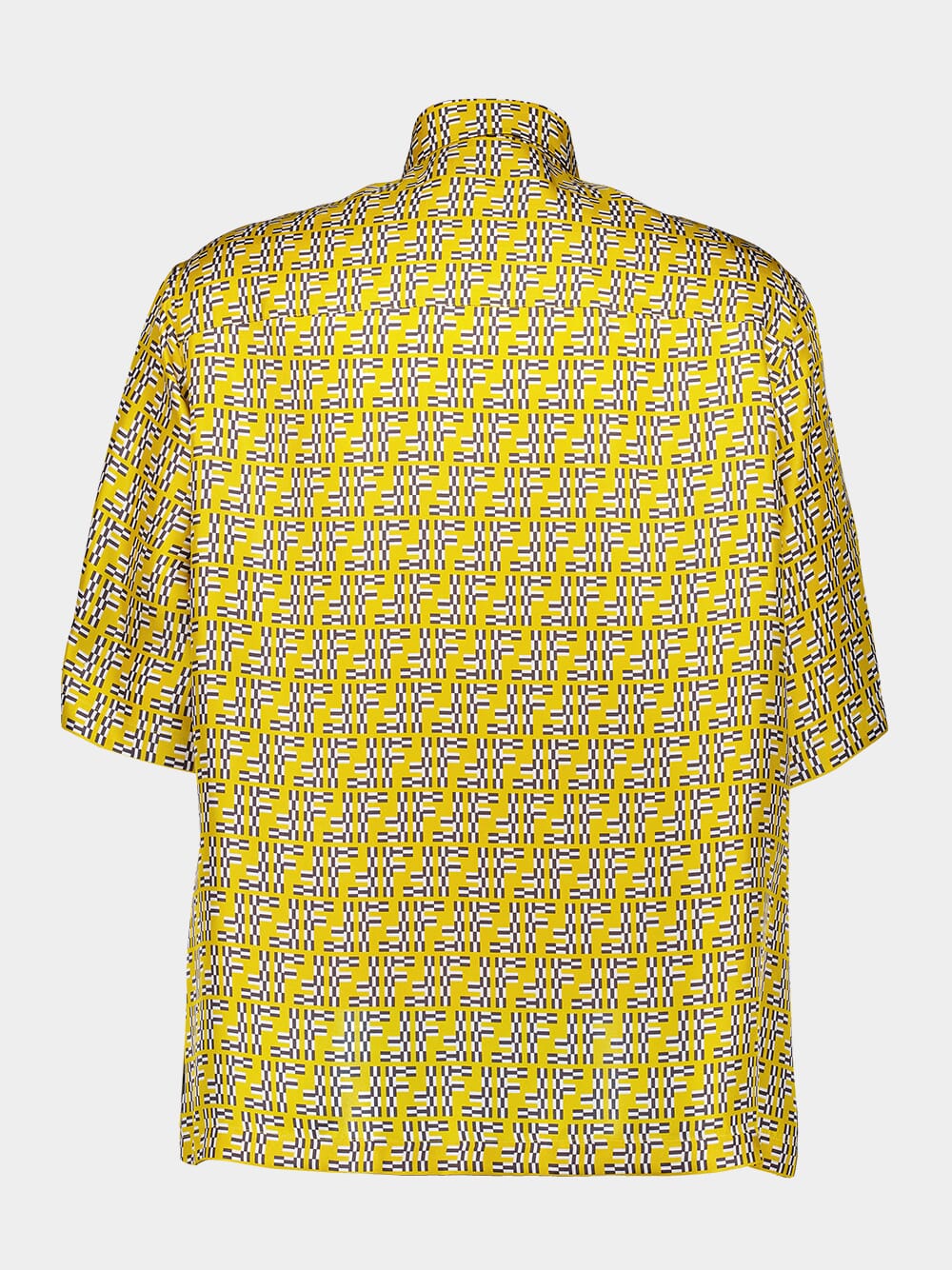 Yellow FF Labyrinth Silk Shirt