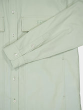 Fendi Mint Green Cotton Utility Shirt