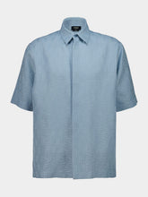 Fendi Light Blue FF Jacquard Shirt