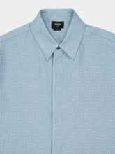 Fendi Light Blue FF Jacquard Shirt