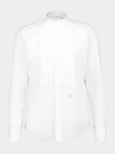 Fendi White Poplin Mandarin Collar Shirt