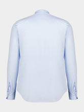 Fendi Light Blue Slim-Fit Cotton Poplin Shirt
