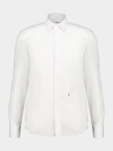 Fendi White Cotton Poplin Slim-Fit Shirt