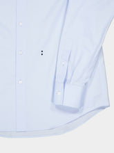 Fendi Celeste Blue Cotton Poplin Slim-Fit Shirt