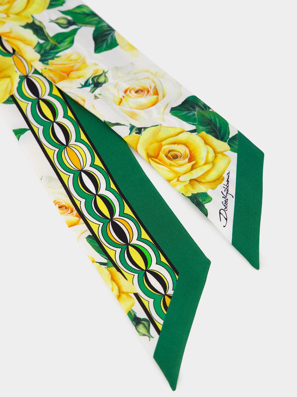 Yellow Rose Twill Headscarf