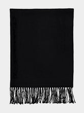Dolce & Gabbana Black Sartorial Virgin Wool Scarf