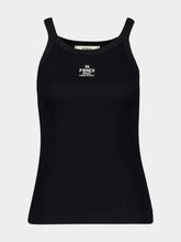 Fendi Black Cotton Jersey Tank Top