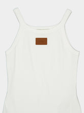 Fendi White Cotton Slim-Fit Tank Top