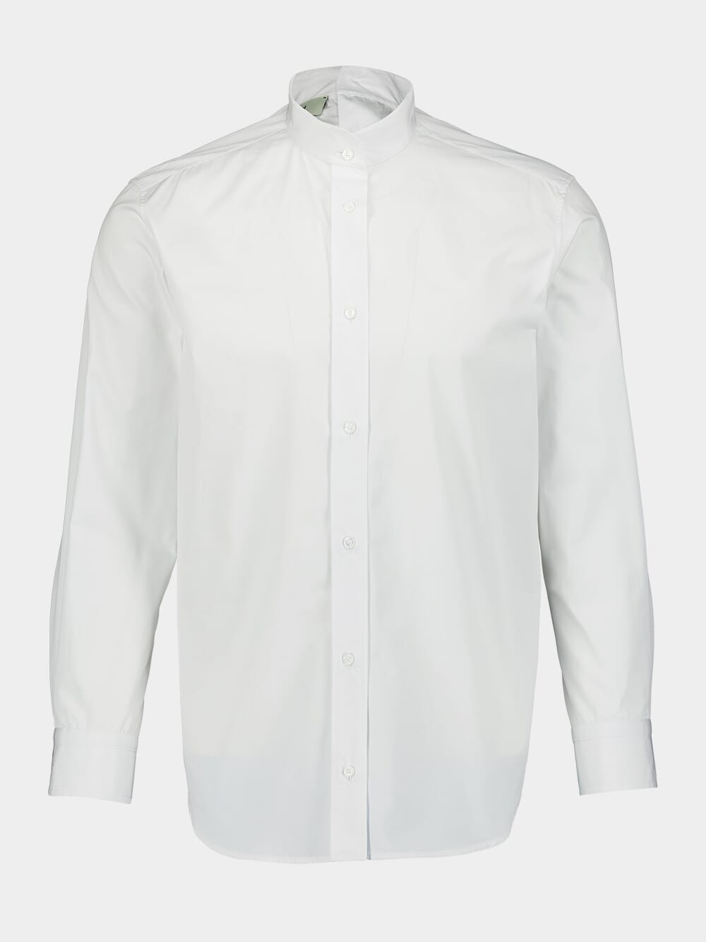 Mandarin Collar Poplin Shirt