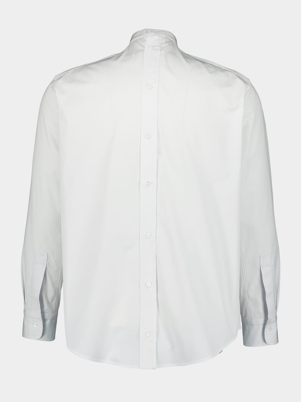 Mandarin Collar Poplin Shirt