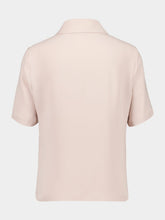 Fendi Pink Silk Cady Polo Shirt