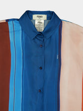 Fendi Multicolour Striped Silk Shirt