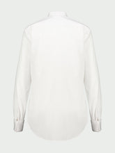 Fendi White Cotton Poplin Mandarin Collar Shirt