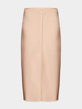 Ami Paris Powder Satin Raw Edge Midi Skirt
