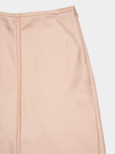 Ami Paris Powder Satin Raw Edge Midi Skirt