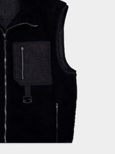 Fendi Black Virgin Wool Teddy Vest