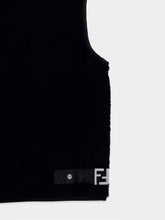 Fendi Black Virgin Wool Teddy Vest