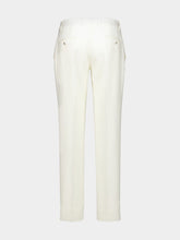 Dolce & Gabbana Natural White Wool Tailored Trousers