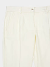 Dolce & Gabbana Natural White Wool Tailored Trousers