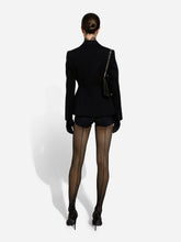 Dolce & Gabbana Black High-Waisted Satin Panties Shorts