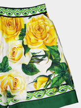 Dolce & Gabbana Rose-Print Silk Shorts