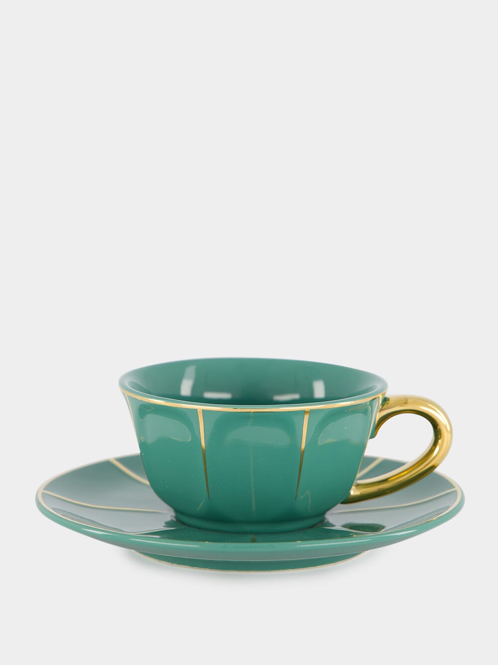 Green Tea Cup with Saucer