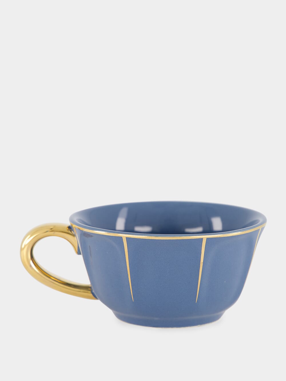 Blue Tea Cup with Saucer