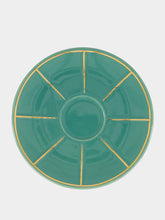 Bitossi Green Coffee Cup with Saucer