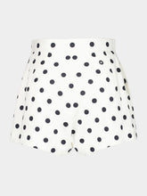 Dolce & Gabbana Polka-Dot Print High-Waisted Cotton Shorts
