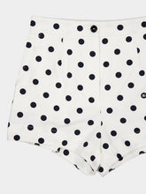 Dolce & Gabbana Polka-Dot Print High-Waisted Cotton Shorts