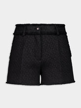 Dolce & Gabbana Black Raschel Tweed Shorts