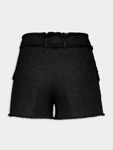 Dolce & Gabbana Black Raschel Tweed Shorts
