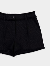 Dolce & Gabbana Black Raschel Tweed Shorts