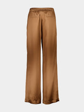 Dolce & Gabbana Brown Double Silk Satin Pajama Pants