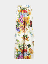 Dolce & Gabbana Floral Poplin Wide-Leg Trousers