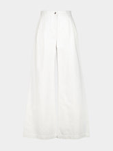 Dolce & Gabbana White Wide-Leg Denim Jeans